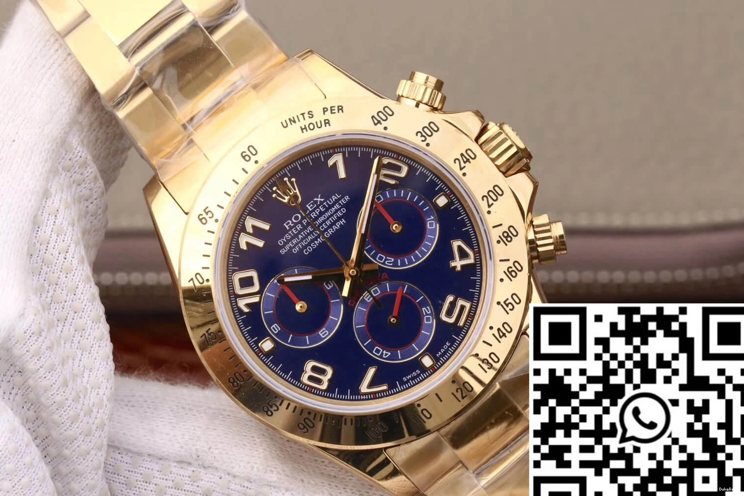 Factory Gold Daytona Rolex Blue JH 116528 Cosmograph Full Dial 1114